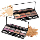 8 Colors Shimmer Eyeshadow Palette Mini Glitter Highlighters Palette Smoky Eye Shadow Palette