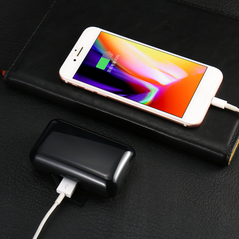 F9-3 TWS bluetooth Bilateral Stereo Noise Reduction IPX5 Waterproof Earphone Headphones with Charging Case