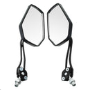 8mm 10mm Motorcycle Universal Rear View Side Mirrors Aluminum Alloy 5 Colors