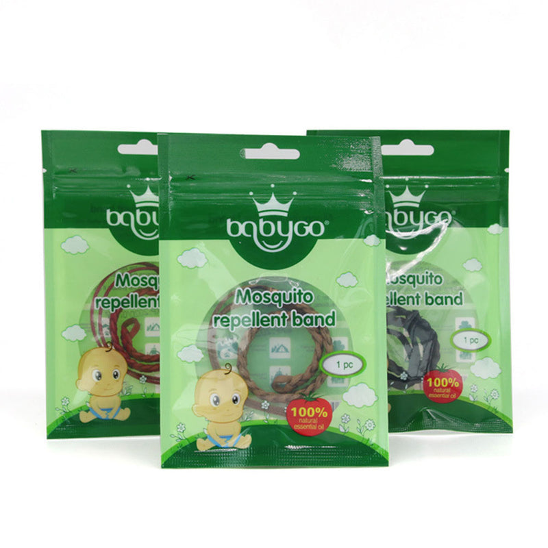 BabyGo Mosquito Repellent Band Baby Child Leather Plant Outdoor Mosquito Repellent Bracelet