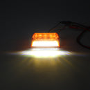 LED Side Marker Lights Indicator Lamps 24V 6500K White 2PCS for Truck Van Pickup Trailer