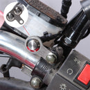 BOSMAA MK66L 12V Motorcycle Dual Button ON OFF Switch Headlight Aluminum Alloy Waterproof Handlebar Mount