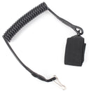 Outdoor Military Tactical Spring String Buckle Key Chain Safety Cord Carabiner Hook Strap Lanyard