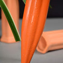 4Pcs/Set Modern Terracotta Clay Plant Watering Stakes Automatic Watering Spikes Long Neck Bottle Watering Device Drip Irrigation for Home Vacation