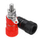 Excellway 10Pcs 4mm Banana Socket Nickel-plated Link Post Nut Banana Plug Jack Connector Red Black