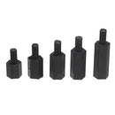 Suleve M3NH16 780Pcs M3 Nylon Screw Black Hex Screw Nut Nylon PCB Standoff Assortment Kit