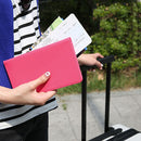 Honana HN-PB5 5 Colors Leather Passport Holder Travel Cards Case Cover Bag