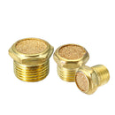 Machifit Pneumatic Solenoid Valve Copper Muffler 1/8 1/4 3/8 Inch Flat Head Muffler Exhaust Vent