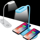 Bakeey 20W Dual Qi Wireless Phone Charger USB Charge LED Desk Table Lamp Light Touch