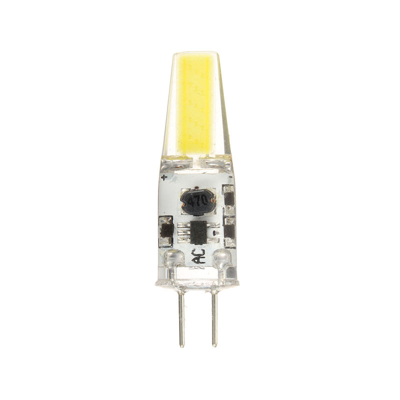 4PCS Mini G4 2W Pure White COB LED Bulb for Chandelier Light Replace Halogen Lamp DC/AC12V