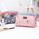 Korean Cosmetic Bag Flower Flamingo Fox Portable Waterproof Travel Storage Bag Large Capacity Pencil Case