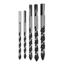 Drillpro 5pcs 6-12mm Masonry Drill Bits Twist Drill Set for Tile Brick Concrete Cement