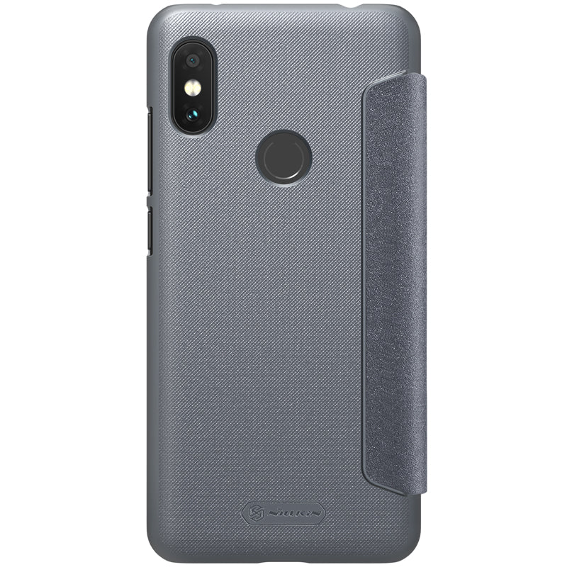 NILLKIN Sparkle Flip Smart Sleep PU Leather Protective Case For Xiaomi Redmi Note 6 Pro