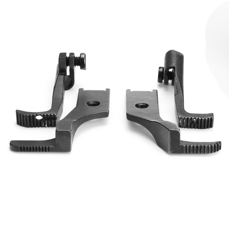 2pcs Black Sewing Machine Right Left Double Presser Foot Feets For Juki DNU241 DNU-1541