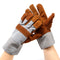 Welding Welders Work Soft Cowhide Leather Plus Gloves for Protecting Hand