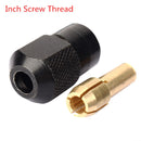 HILDA Collet Nut Universal Chuck Nut with Inch Screw Thread/Metric Thread for Rotary Tool