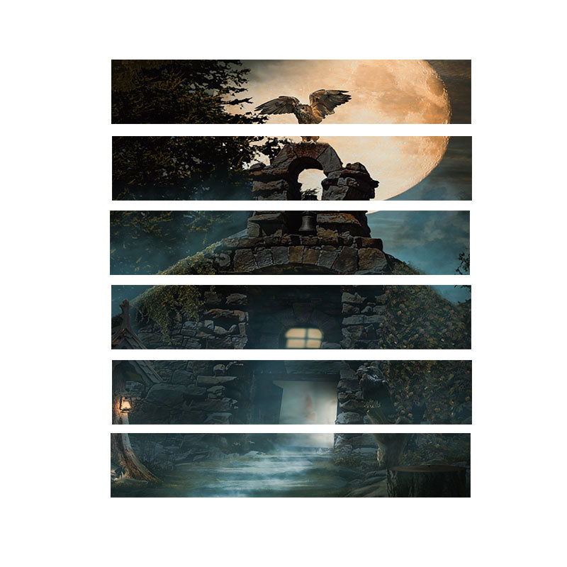 Miico LT006 Halloween Sticker Wall Stair Sticker Removalbe Floor-Stairkers Waterproof Stickers