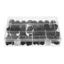 Suleve MXNC1 M4/M5/M6/M8/M10/M12 Black Nut Bolt Cover Hexagonal Bolt Cap Rubber Cap 145Pcs