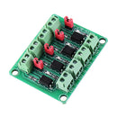 817 Optocoupler 4 Channel Voltage Isolation Board Voltage Control Switching Module Optical Isolation Module