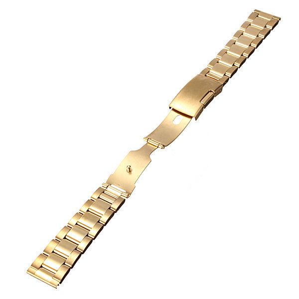 18mm 20mm 24mm Gold Color Stainless Steel Watch Band