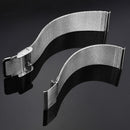 18/20/22/24mm Silver Stainless Steel Mesh Net Watch Band