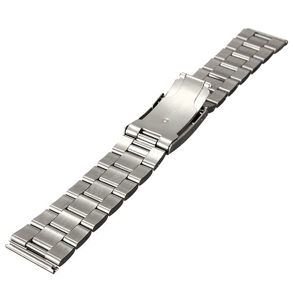 18/20/22/24mm Silver Stainless Steel Watch Band