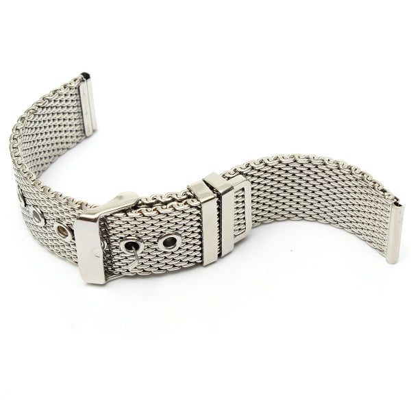 18mm 20mm 22mm Stainless Steel Mesh Buckle Watch Band