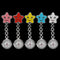 Women Cartoon Sea Star Shape Smiley Face Nurse Watch Colorful Pocket Watch