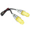 3W Bulb Universal Motorcycle Bike LED Light Turn Signals Blue/Yellow