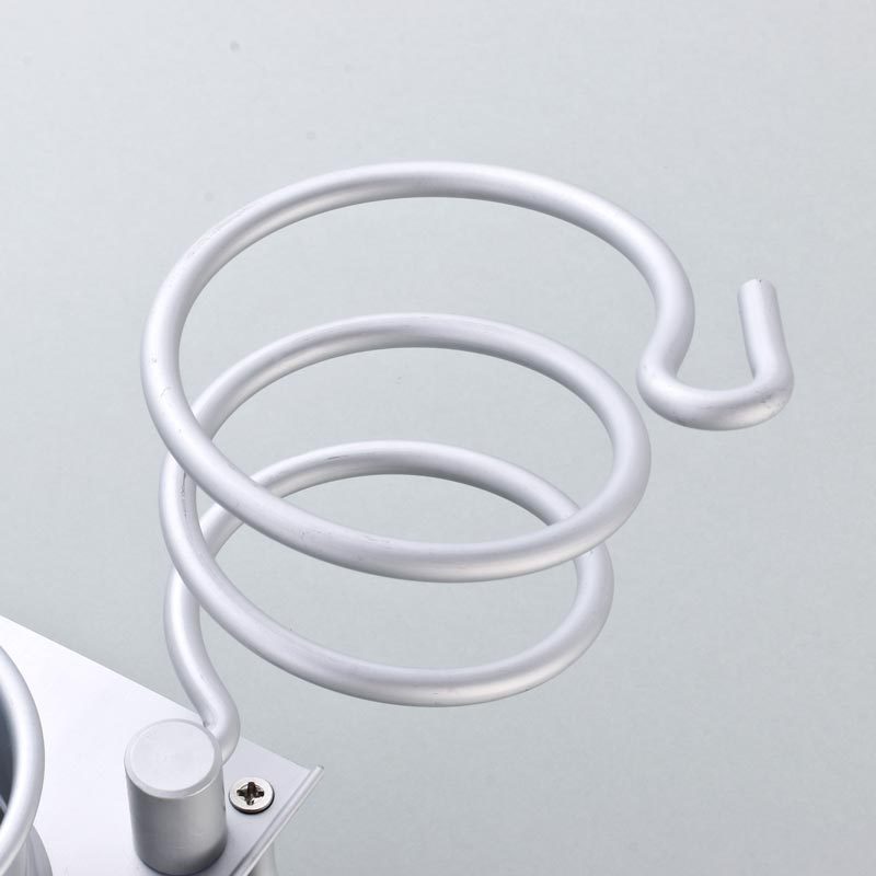 KCASA BR-32 Bathroom Wall Mount Hanging Storage Rack with Hair Towel Holder and Toothbrush Shelves