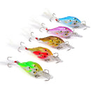 ZANLURE 5Pcs/Set 7cm 6.2g Fishing Lure Crankbaits Hook Fish Crank Tackle Lipless Swimbait Hard Lures