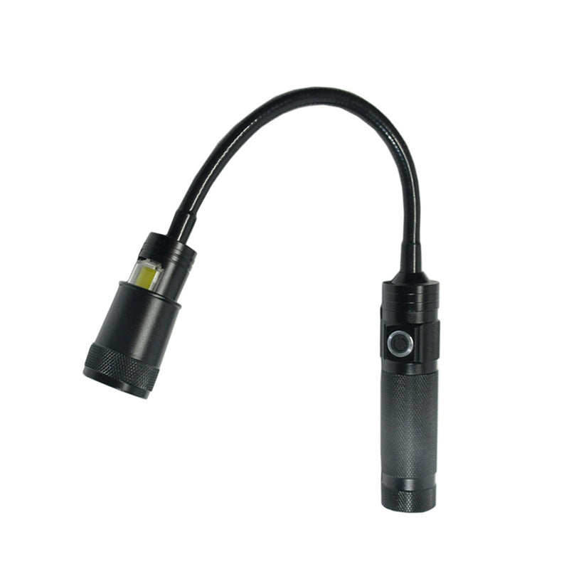 Portable COB Work Light With Magnet Flexible Tube Flashlight Torch for Outdoor Camping Tent Hiking