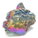 Rainbow Titanium Coated Drusy Quartz Crystals Geode Gemstone Mineral Rocks Decorations