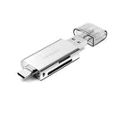 YAOMAISI Q25 2 in 1 USB3.1 Type-C Card Reader Adapter for Mobile Phone Computer