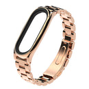 Mijobs Replacement Strap Metal Screwless Stainless Steel Wristband for Mi Band 3
