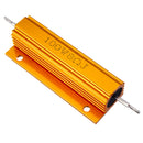 10pcs RX24 100W 8R 8RJ Metal Aluminum Case High Power Resistor Golden Metal Shell Case Heatsink Resistance Resistor