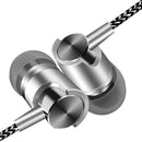 LEORY Mini Small 3.5mm Wired Control Earphone Stereo Heavy Bass Headphone with Mic