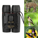 IPRee 30x60 Folding Binocular HD Red Coated Film Lens Telescope Low Light Level Night Vision 126M/1000M