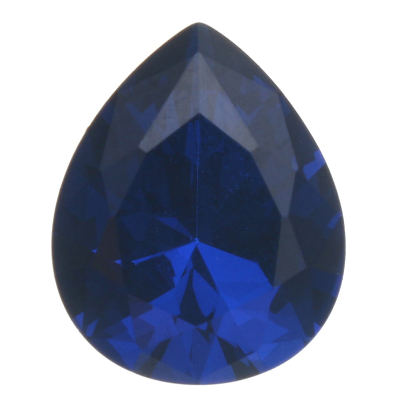 9x11mm Blue Gemstones Diamond Artificial Sapphire Jewelry DIY Making Loose Gemstone Decoration