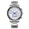 LONGBO 80132 Luminous Men Watch Fashion Date Display Stainless Steel Quartz Wrist Watch