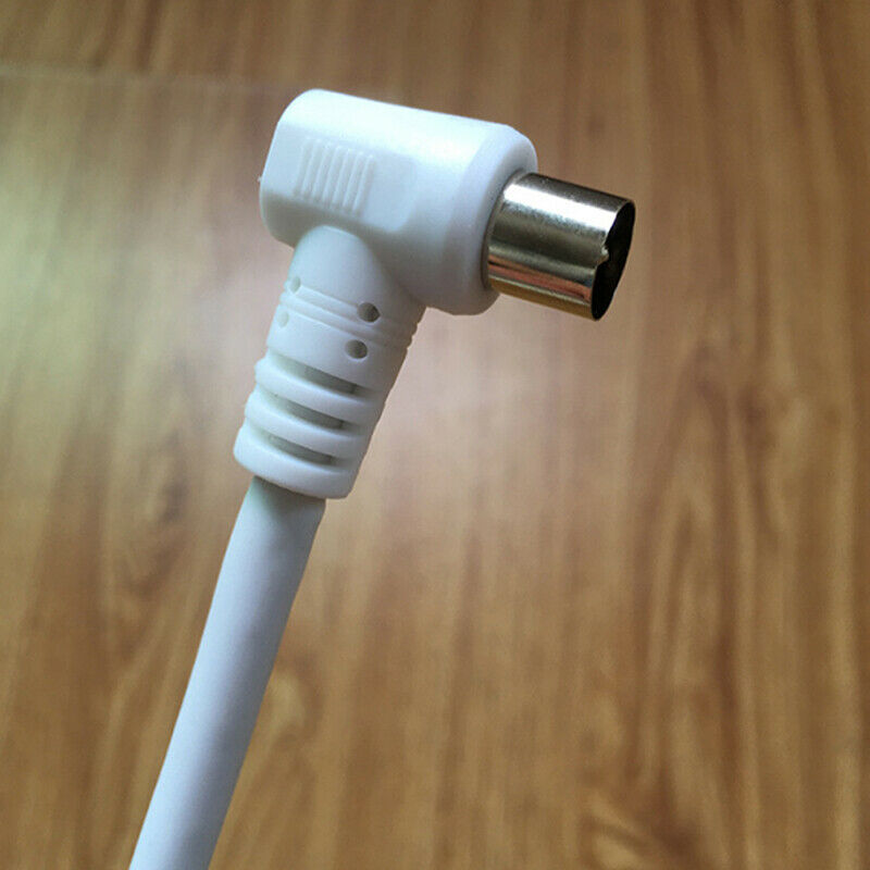 1m 1.5m 2m RCA Coaxial  Antenna Aerial Lead Cable Male to Male White RF Single Coax Cable TV RF Cable