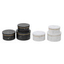 3Pcs Florist Hat Boxes Mini Artificial Dried Flower Bouquet Plant Box Decorations Gift Round