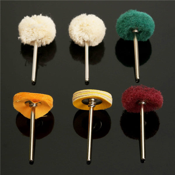 6pcs Polisher Buffer Wheel Polishing Buffing Pad Kit for Rotary Tool