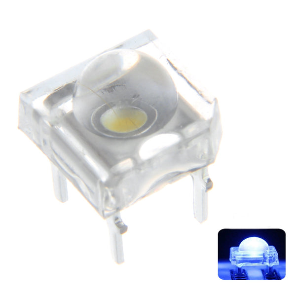 100PCS 5MM 4Pin Transparent Round Top Lens Water Clear Bulb Emitting Blue Color LED Diode DIY Lamp DC3V