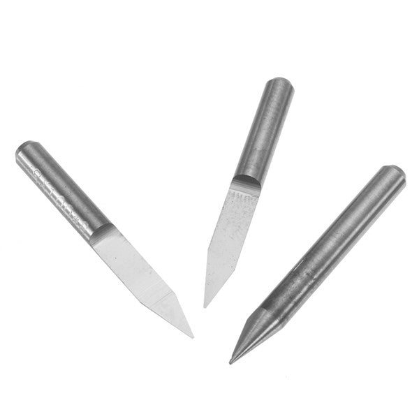 Wolike 10pcs 3.175mm Shank 30 Degree Cutter 0.3mm V-shape Carbide PCB Engraving Bits PCB Drill Bit