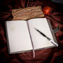 B6 Vintage Leather Notebook Rudder Brown Journal Blank Diary Notepad with Password