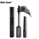 Music Flower 2 IN 1 Black Mascara Woman Makeup Set Smudge-proof Extra Lash-Curling Long Lasting Eyes Cosmetics