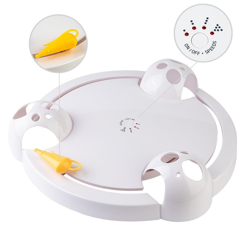 HomeRun Smart Cat Toy Pet Toys Electric Cat Tease Stick Doughnut Turntable Automatic Turntable Cat Toy