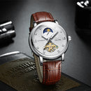 TEVISE T612 Luminous Business Style Automatic Mechanical Watches 24 Hours Display Men Watch