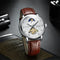 TEVISE T612 Luminous Business Style Automatic Mechanical Watches 24 Hours Display Men Watch